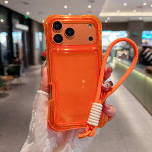 BEAUTYLINE cuscino d'aria 3 in 1 nuovo 2025 elegante protezione completa custodia per telefono <span class=keywords><strong>arancione</strong></span> trasparente per <span class=keywords><strong>iphone</strong></span> 13 14 15 16 17 Pro Max - Product Image 5