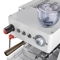 Machine à café expresso semi-automatique à double chaudière en acier inoxydable de qualité commerciale pour hôtels et restaurants