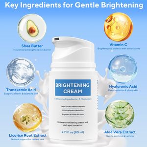 Crème éclaircissante <span class=keywords><strong>pour</strong></span> la peau du corps et du visage, vitamine C <span class=keywords><strong>pour</strong></span> <span class=keywords><strong>les</strong></span> <span class=keywords><strong>parties</strong></span> <span class=keywords><strong>intimes</strong></span>, <span class=keywords><strong>les</strong></span> aisselles, l'intérieur des cuisses, <span class=keywords><strong>les</strong></span> coudes et <span class=keywords><strong>les</strong></span> genoux foncés - Product Image 4