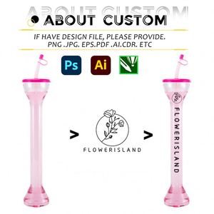 Gobelets en plastique transparent jetables avec logo personnalisé, bouteilles en plastique PET écologiques réutilisables, gobelets à boisson originaux pour événements et fêtes - Product Image 3