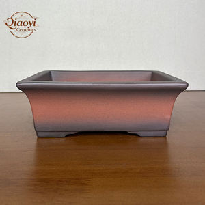 Maceta de Gres de Estilo Antiguo y Simple para Bonsái, Hecha a Mano en Horno, Macetas Rectangulares de Cerámica para Bonsái, Macetas y Jardineras - Product Image 1