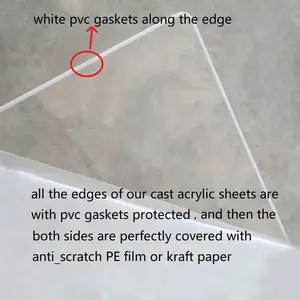 विरोधी यूवी 4ft एक्स 8ft कास्ट एक्रिलिक चादरें पारदर्शी स्पष्ट PMMA कड़ा शीट 2mm 3mm 4mm 5mm 6mm 8mm 10mm 20mm स्टॉक में