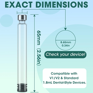 Steam Sterilized Durable 3ml Glass Vials with Aluminum Lid and <b>Rubber</b> Stopper for Skin Care <b>Liquid</b> Packaging - Product Image 3
