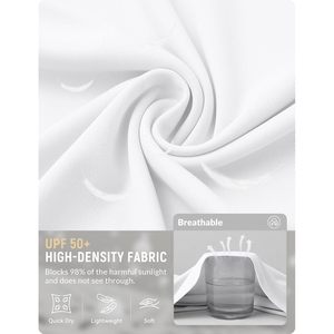 Premium donna leggera UPF 50 + protezione solare giacca Crop Full Zip con maniche lunghe SPF giacca di protezione UV - Product Image 2