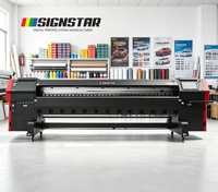 Imprimante à solvant 3,2 m directe usine avec tête d'impression KM-512i, 15 ans d'expérience de fabrication, machine pour la production d'enseignes publicitaires extérieures
