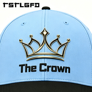 Casquette de baseball structurée à 6 panneaux avec logo personnalisé, patch tissé bicolore, en tissu haute performance, vente en gros, fabricant - Product Image 3