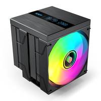Ventilateur de refroidissement CPU HDT à double tour blanc et noir à contact direct avec affichage numérique supérieur – Vente en gros