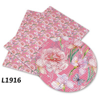 136 cm * 30 cm Professionnel personnalisé Fleur Faux Tissu En Cuir PU Pour sacs à main