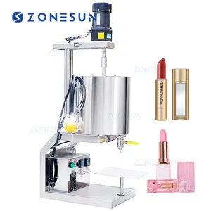 ZONESUN ZS-GTK20 manuelle Maschine zur Abfüllung von Kosmetikum Lippenstift mit Mischheizung Hopper