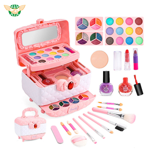 Kit di giocattoli per il <span class=keywords><strong>trucco</strong></span> della ragazza per ragazze Set di <span class=keywords><strong>trucco</strong></span> lavabile giocattolo con custodia cosmetica reale per bambina finta di giocare al <span class=keywords><strong>trucco</strong></span> - Product Image 2