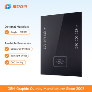 แผ่นอะคริลิคตกแต่ง<span class=keywords><strong>แบบ</strong></span>กำหนดเอง พิมพ์ซิลค์สกรีน ตัดด้วยเครื่อง CNC - Product Image 1