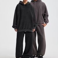 Sweat-shirts à capuche unisexes de haute qualité, épais (370 GSM), sans cordon, personnalisables avec logo, grandes tailles pour hommes