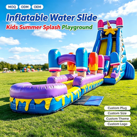 Parc aquatique gonflable, manège, château gonflable, toboggan, piscine, extérieur, CE EN71, prix d'usine commercial