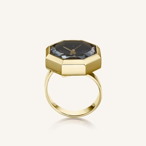 Reloj de Anillo de Cuarzo de Acero Inoxidable para Mujer, Chapado en Oro de 18K, Joyería de Moda, Set de Regalo para Dama, Venta Caliente - Product Image 3