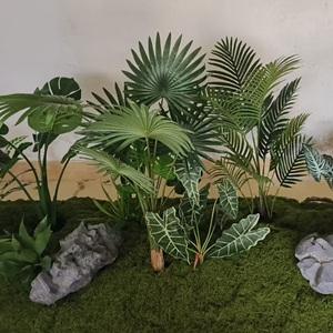 LO-787 Aménagement paysager végétal artificiel personnalisé 350x100cm – Design professionnel de verdure tropicale artificielle pour espaces intérieurs et commerciaux - Product Image 5