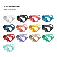 Masque de plongée professionnel ZMZ DIVE M3002 en silicone, personnalisable, tout compris, pour adultes, masque de plongée avec tuba, verre trempé