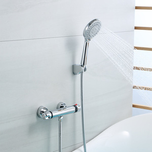 Válvula mezcladora termostática con núcleo cerámico de 1 manija para conjunto de grifería de ducha y baño - Product Image 2