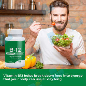 VitaHall Kapsul <span class=keywords><strong>Vitamin</strong></span> <span class=keywords><strong>B12</strong></span> Vegetarian Non-GMO, Bebas Gluten Suplemen <span class=keywords><strong>B12</strong></span> Kapsul <span class=keywords><strong>Vitamin</strong></span> <span class=keywords><strong>B12</strong></span> Mendukung Sistem Kekebalan Tubuh - Product Image 5