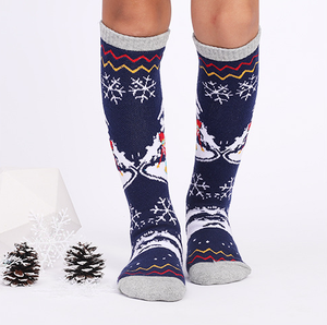 Vente en gros <span class=keywords><strong>de</strong></span> chaussettes <span class=keywords><strong>de</strong></span> sport d'hiver pour enfants semelle coussinée Chaussettes tubulaires en coton tricoté pour adolescents garçons - Product Image 6