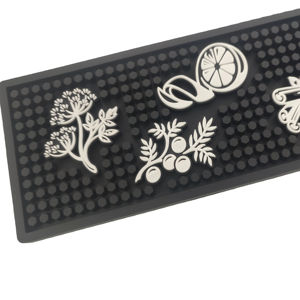 Customizable Silicone PVC <b>Pub</b> Runner Rubber Bar Spill Mat Beer Rail Mat Drip Tray Non Slip Service Pad <b>Table</b> Mat Placemat - Product Image 1