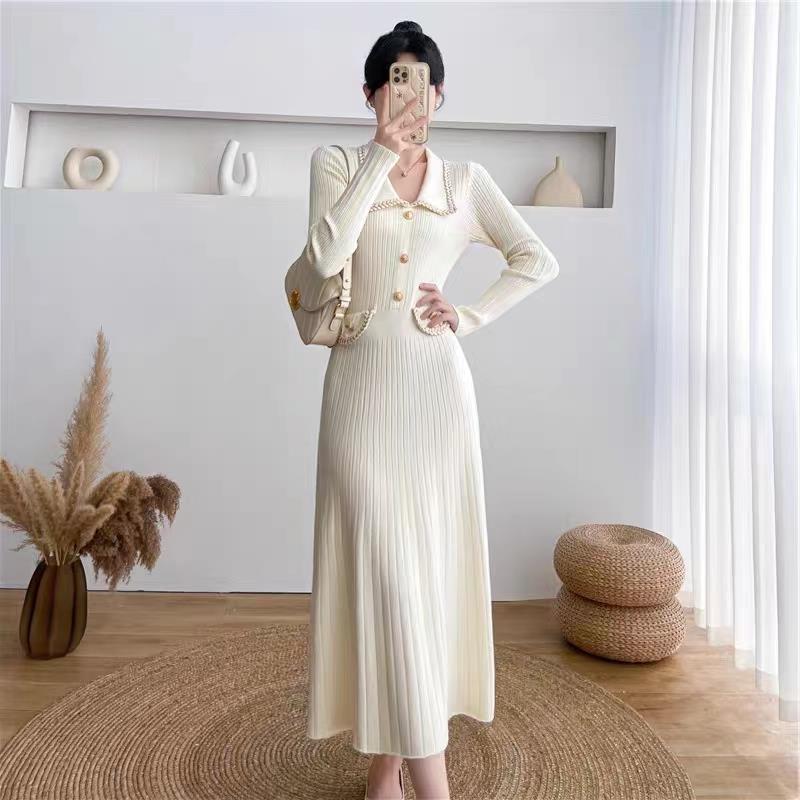 Korean Style Japanese Sweater Dress High Quality Core Spun Sweater Dress For Women In Autumn And Korean Style Japanese Sweater Dress High Quality Core Spun Sweater Dress For Women In Autumn And