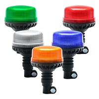Feux de signalisation d'avertissement à LED bleus ambre 12V 24V, balise d'urgence, lampe clignotante pour véhicule automobile