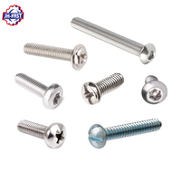 Vis Usine En Gros En Acier Inoxydable Laiton Aluminium Titane Vis M2 M3 M4 M5 M6 Noir Métal Machine Vis