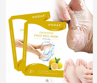 Chaussettes exfoliantes pour les pieds, masque pour les pieds, soin de la peau, élimination des callosités, blanchiment, vitamine citron, naturel, biologique, certifié CE ISO, OEM