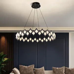 Nouveau Design de lumières acryliques, décoration moderne de la maison, suspension de l'anneau Led