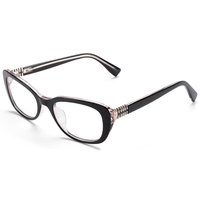 Monture de lunettes optiques Elan Optical YB9306 de haute qualité, style rétro, petites lunettes ovales œil de chat, monture intégrale en acétate pour femmes