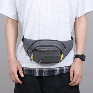 Men's Waist Bag Multi Functional Chest Bag Dark Blue Gray Military Green <b>Black</b> Casual Outdoor Sports Travel <b>Backpack</b> - Product Image 2