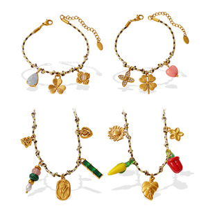 Conjunto de Collares en Capas con Colgante de Flor de Cactus en Aleación de Zinc, Joyería para Mujer, Accesorios de Moda, Diseño Multielemento - Product Image 5