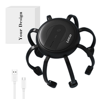 Masseur de tête multifonctionnel Octopus 500 mAh, rechargeable Type-C, masseur de cuir chevelu vibrant, gratte-tête électrique portable en ABS