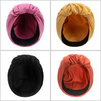Pañuelos para la Cabeza con Nudo Cruzado Estilo Bohemio, Turbante Arrugado, Pañuelo Elástico para la Cabeza para Mujeres y Niñas, Uso Diario