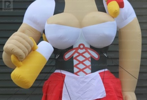 <span class=keywords><strong>Muñeca</strong></span> <span class=keywords><strong>inflable</strong></span> gigante personalizada de 5 m con luces LED, modelo de publicidad de chica de la cerveza holandesa Sarah, camarera bávara, mascota para fiestas/eventos - Product Image 3