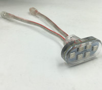 Lumière ponctuelle LED programmable DC12V 24V, étanche, extérieur, divertissement, fête foraine, blanc/couleur d'émission modifiable, PC IP65/67