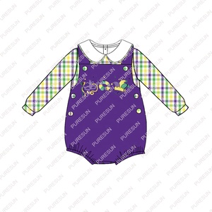 Puresun – ensemble <span class=keywords><strong>de</strong></span> vêtements pour bébés filles, nouveau design, short festonné, à carreaux tissés, tenues <span class=keywords><strong>de</strong></span> boutique pour filles - Product Image 6
