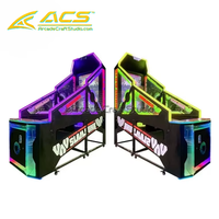 ACS Promotion : Machine de jeu de tir simulateur de basketball électronique d'arcade d'intérieur Street Hot Hoops en métal, version anglaise
