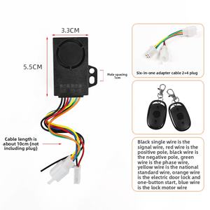 Alarma <span class=keywords><strong>Antirrobo</strong></span> Mojelon <span class=keywords><strong>para</strong></span> Motocicletas/Scooters Eléctricos 36-72V Universal Material ABS Colocación Trasera - Product Image 4