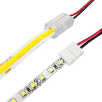 Connecteur mâle et femelle sans soudure à 2 broches de 8mm pour ligne d'extension de lumière LED COB SMD
