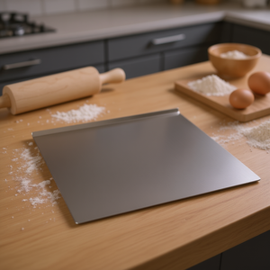 Tabla de repostería de acero inoxidable de 19.7 x 15.8 pulgadas, antiadherente, apta para lavavajillas, para hornear y cortar - Product Image 2