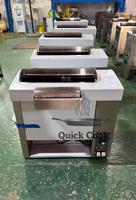 Machine à griller les pains à hamburger professionnels avec revêtement au beurre, pour pains à hamburgers verticaux