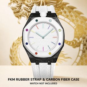 Caja de Reloj Personalizada Lionorm Royal Pop de Fibra de Carbono con Correa de Caucho FKM para AP -<span class=keywords><strong>swatch</strong></span> Royal Pop, Kit de Modificación de Reloj de Lujo - Product Image 6