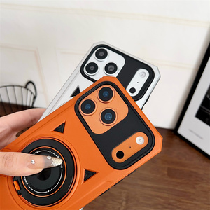 Armor Drop Magnetic holder Mobile <b>Phone</b> case for iPhone 17 16 15 Pro Max bumper stand Strong Shockproof 2 in 1 <b>Ring</b> back Cover - Product Image 4
