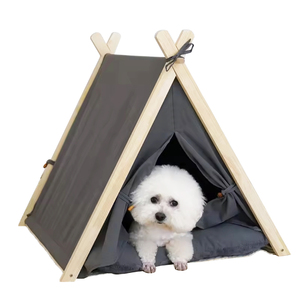 BunnyHi PET044 extérieur lavable Portable chiot doux <span class=keywords><strong>tipi</strong></span> pour animaux de compagnie tente chien chat maison tente pour animaux de compagnie <span class=keywords><strong>avec</strong></span> <span class=keywords><strong>lit</strong></span> - Product Image 1