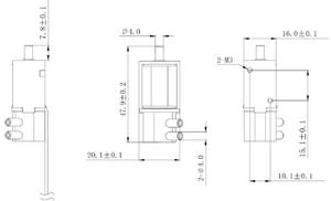 Dc12v/6v/24v/24v קטן סולנואיד מיקו לדחוף שסתום סולנואיד - Product Image 5