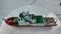 Maquette de navire de transport aquatique sur mesure pour présentation en salon professionnel