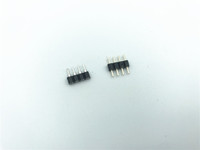 Connecteur LED RGB en plastique noir 2,54 mm 1*4P pour machine à connecter les puces SIP