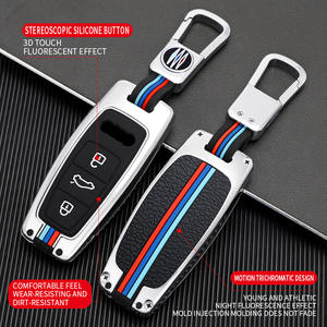 Accesorios Interiores para Automóviles, Funda para Llaves de Coche de Aleación de Zinc con Llavero, Compatible con Audi A6L A6 A7 - Product Image 3
