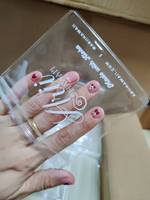 Sacs à fermeture éclair en gros pour l'emballage de bijoux, PVC transparent avec logo imprimé sur écran, tailles personnalisées et conception refermable